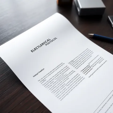 Protokół wykonania instalacji elektrycznej wzór