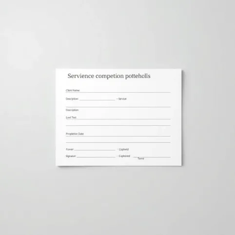 Protokół wykonania usługi wzór