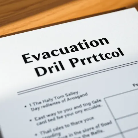 Protokół z ewakuacji próbnej