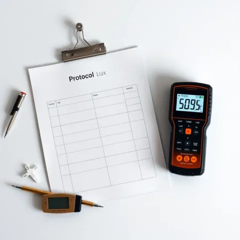 Protokół z pomiaru natężenia oświetlenia wzór