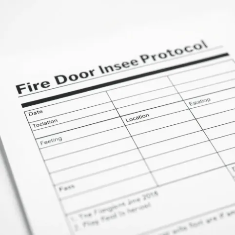 Protokół z przeglądu drzwi przeciwpożarowych