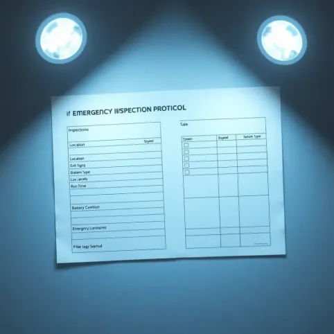 Protokół z przeglądu oświetlenia awaryjnego wzór