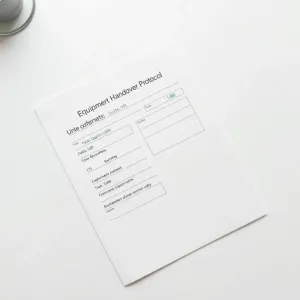 Protokół ZDAWCZOODBIORCZY SPRZĘTU służbowego wzór