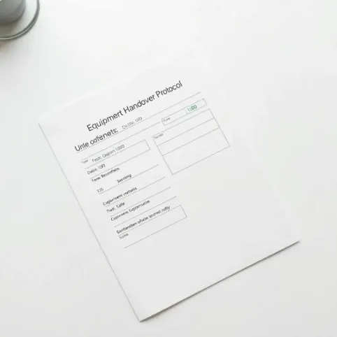 Protokół ZDAWCZOODBIORCZY SPRZĘTU służbowego wzór