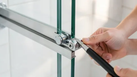 regulacja drzwi prysznicowych przesuwnych