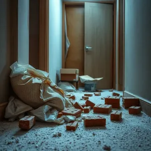 Remont mieszkania a bałagan na klatce schodowej