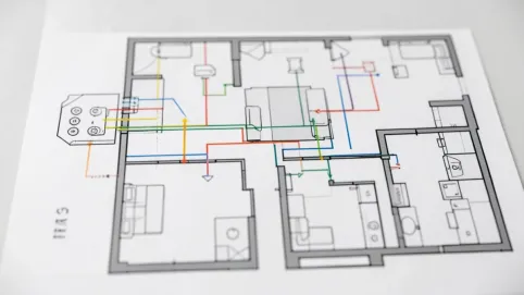 schemat instalacji elektrycznej mieszkania 3 pokojowego