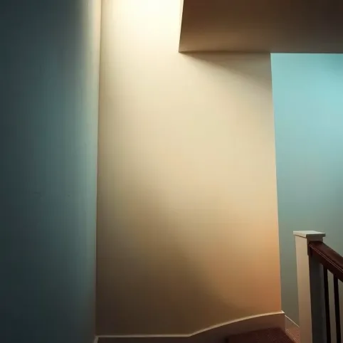 Ścianą między mieszkaniem a klatka schodowa