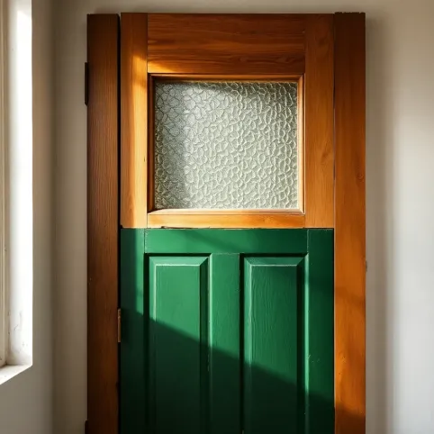 Stare drzwi z szybą renowacja