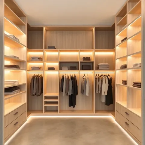 Szafa bez drzwi do garderoby