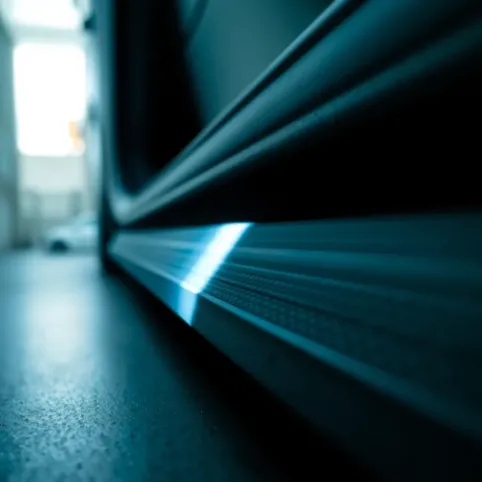 Szpara między drzwiami a progiem