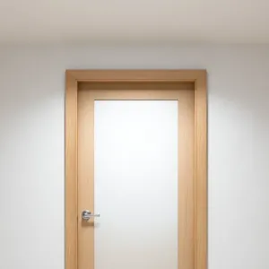 Tapeta na drzwi z szybą