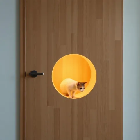 Tunel do drzwi dla kota