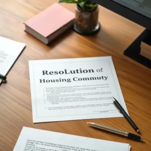 Uchwała wspólnoty Mieszkaniowej w sprawie remontu wzór