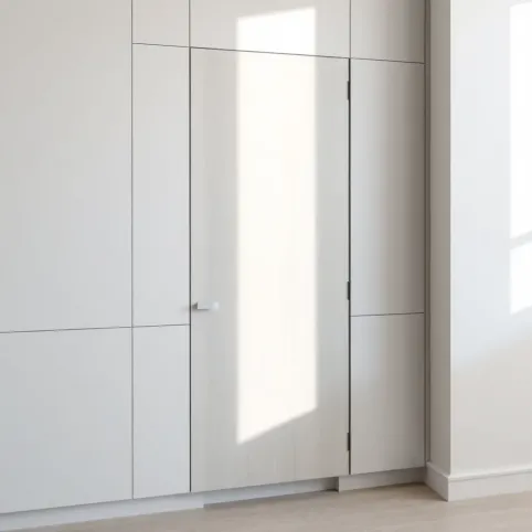 Ukryte drzwi do spiżarni w zabudowie