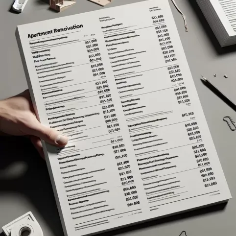 Wykończenie mieszkania cennik