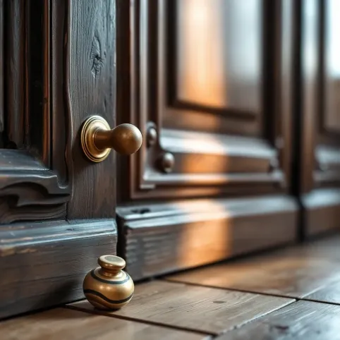 Wymiana klamki w starych drzwiach