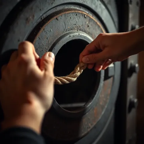 Wymiana sznura w drzwiczkach pieca co