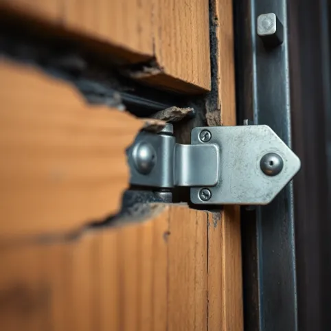 Wyrwany Zawias W Drzwiach Zewnętrznych