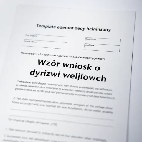 Wzór wniosku o wymianę drzwi wejściowych