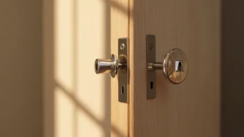 Zamek do drzwi pokojowych bez wiercenia