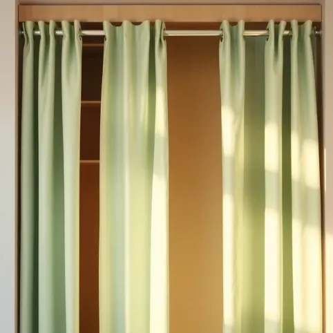 Zasłona do szafy zamiast drzwi