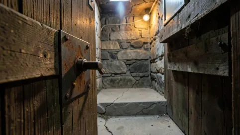 zasuwa do drzwi piwnicy