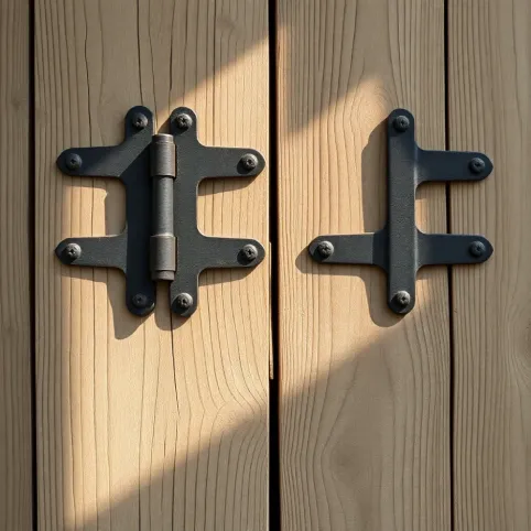 Zawiasy do drzwi z desek