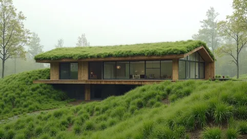 Ziemianka mieszkalna projekt