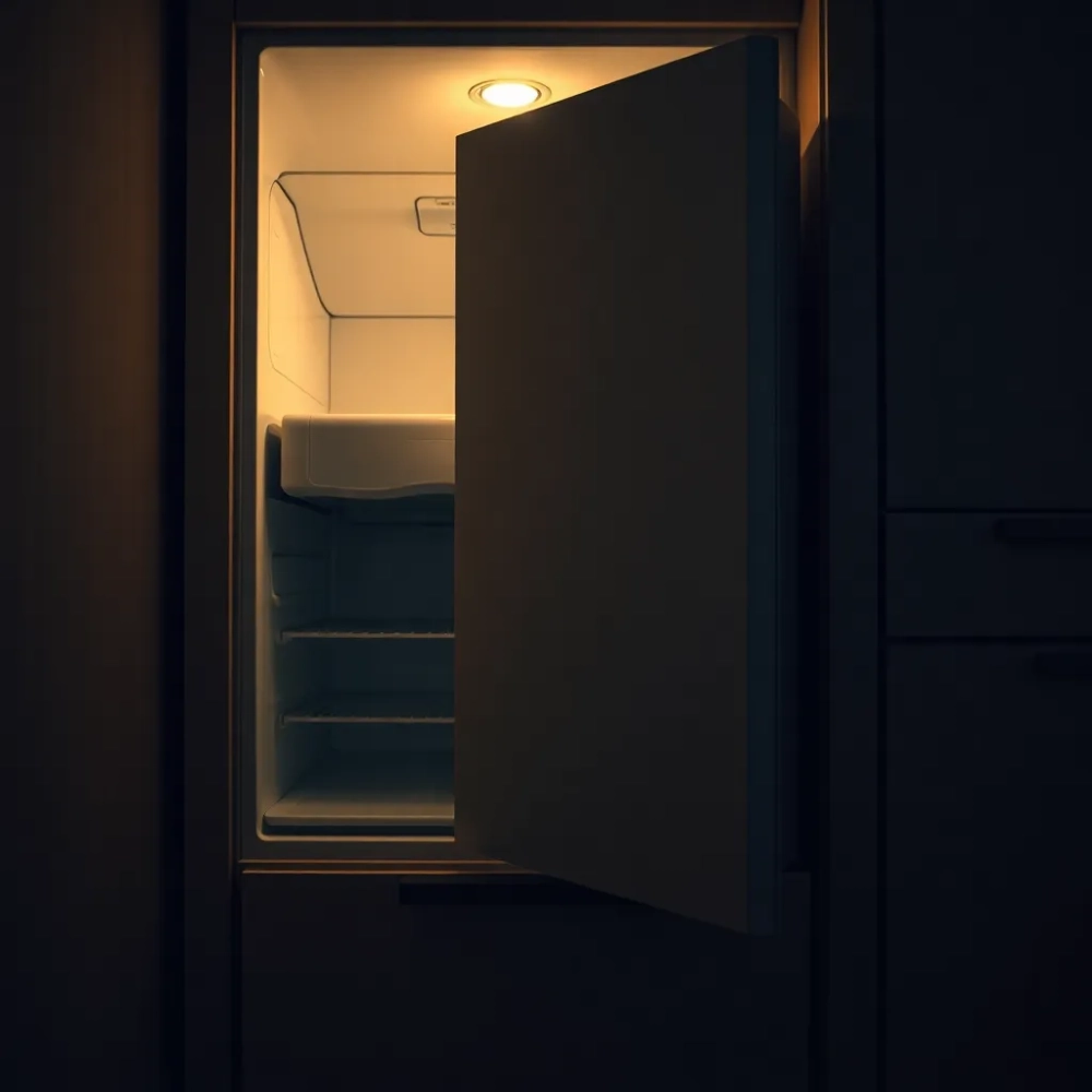 Skrzypiące drzwi lodówki w zabudowie