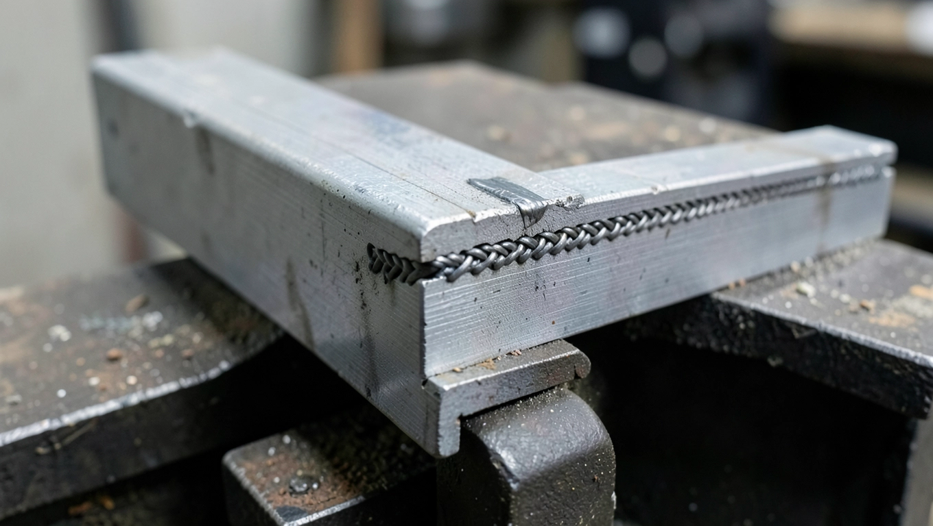 Spawanie ramy drzwi z profili stalowych