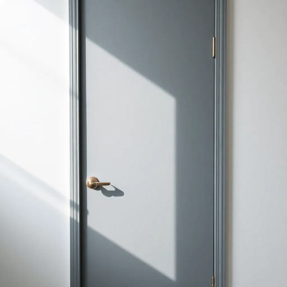 Szare drzwi wewnętrzne inspiracje