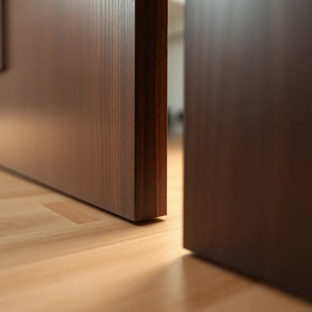 Szczelina między drzwiami a podłogą