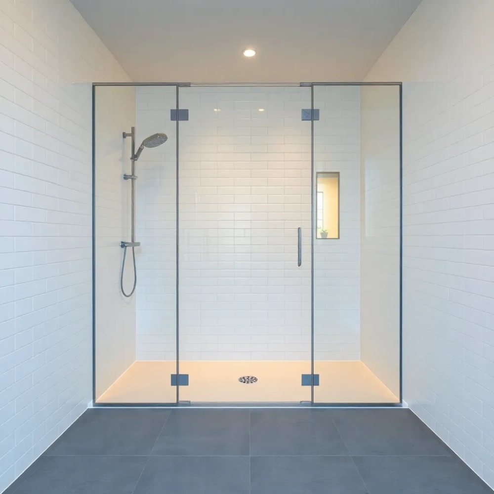 Szklane drzwi do prysznica na wymiar