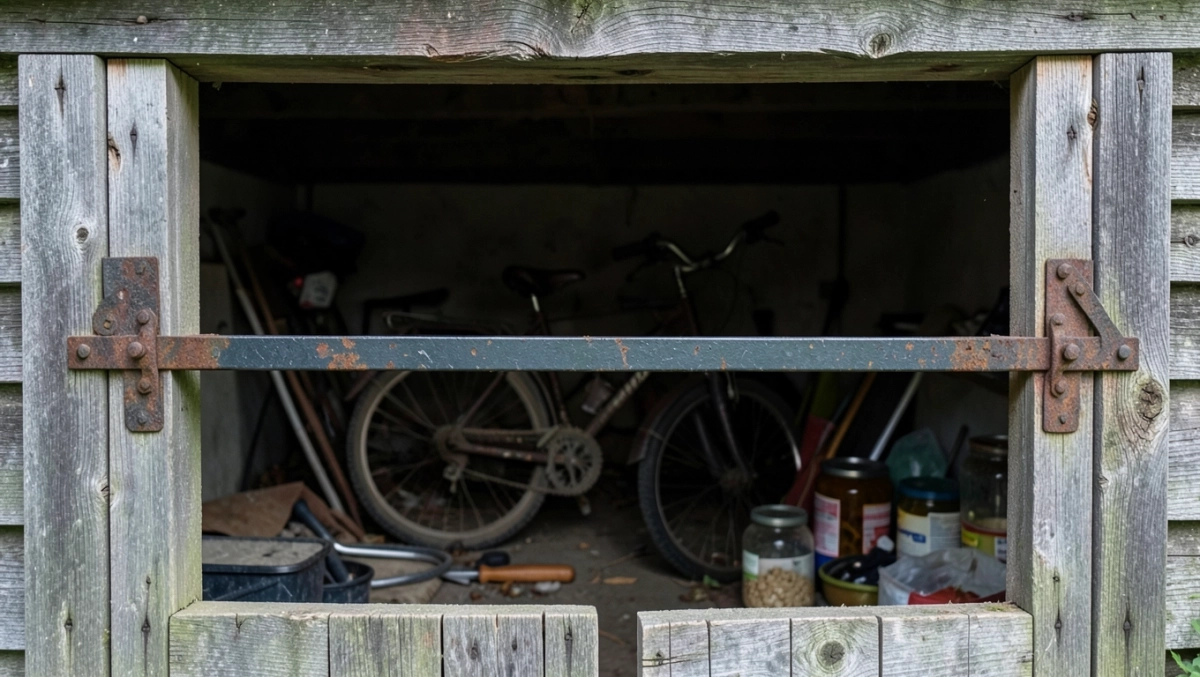 sztaba zabezpieczenie drzwi piwnicy