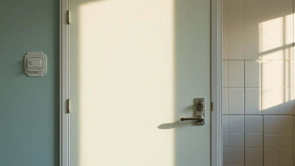 Tapeta na drzwi do łazienki