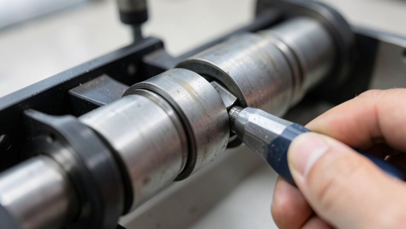 Test regulacji rolek po ustawieniu