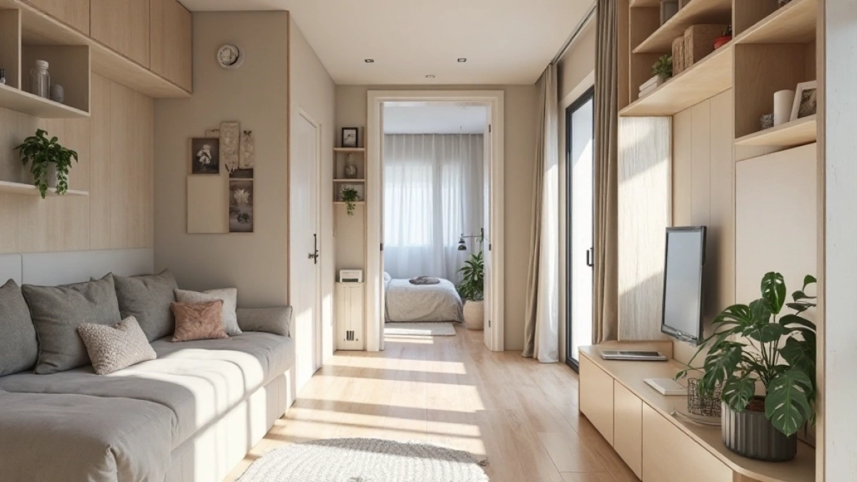 Wąskie mieszkanie projekt