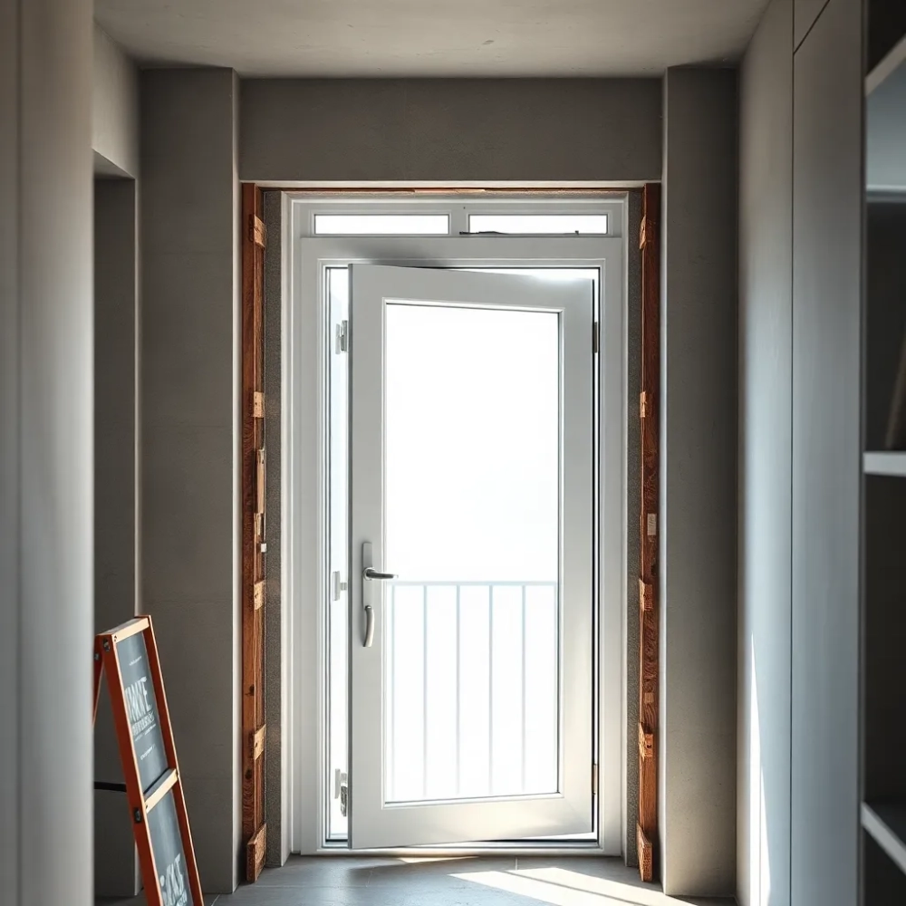 Wymiana drzwi balkonowych w bloku