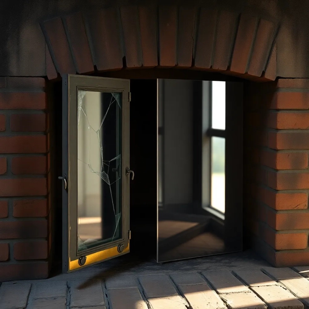 Wymiana drzwiczek w kominku