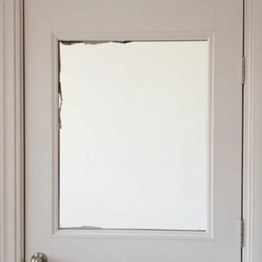 Wypełnienie drzwi zamiast szyby