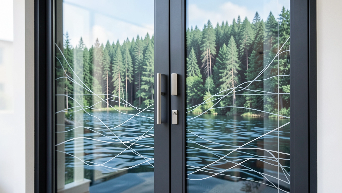 wzory i personalizacja naklejek na drzwi szklane