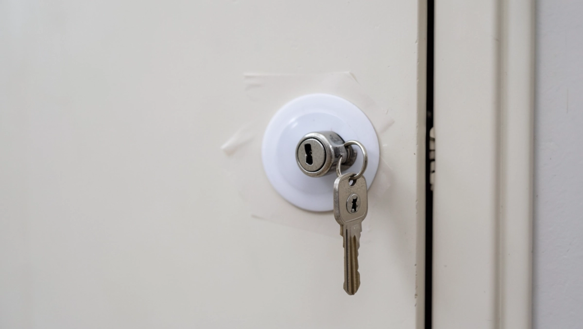 Zamek do drzwi bez wiercenia
