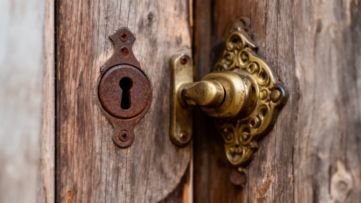 Zamek do drzwi starego typu