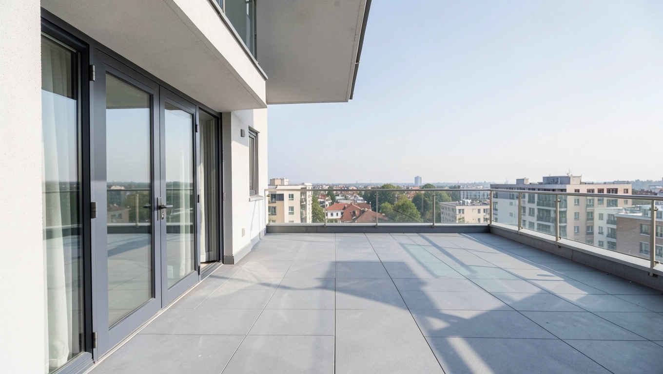 Balkon i taras metraż mieszkania