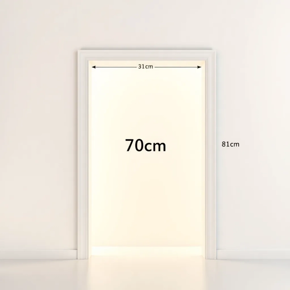 Drzwi 70 cm jaki otwór