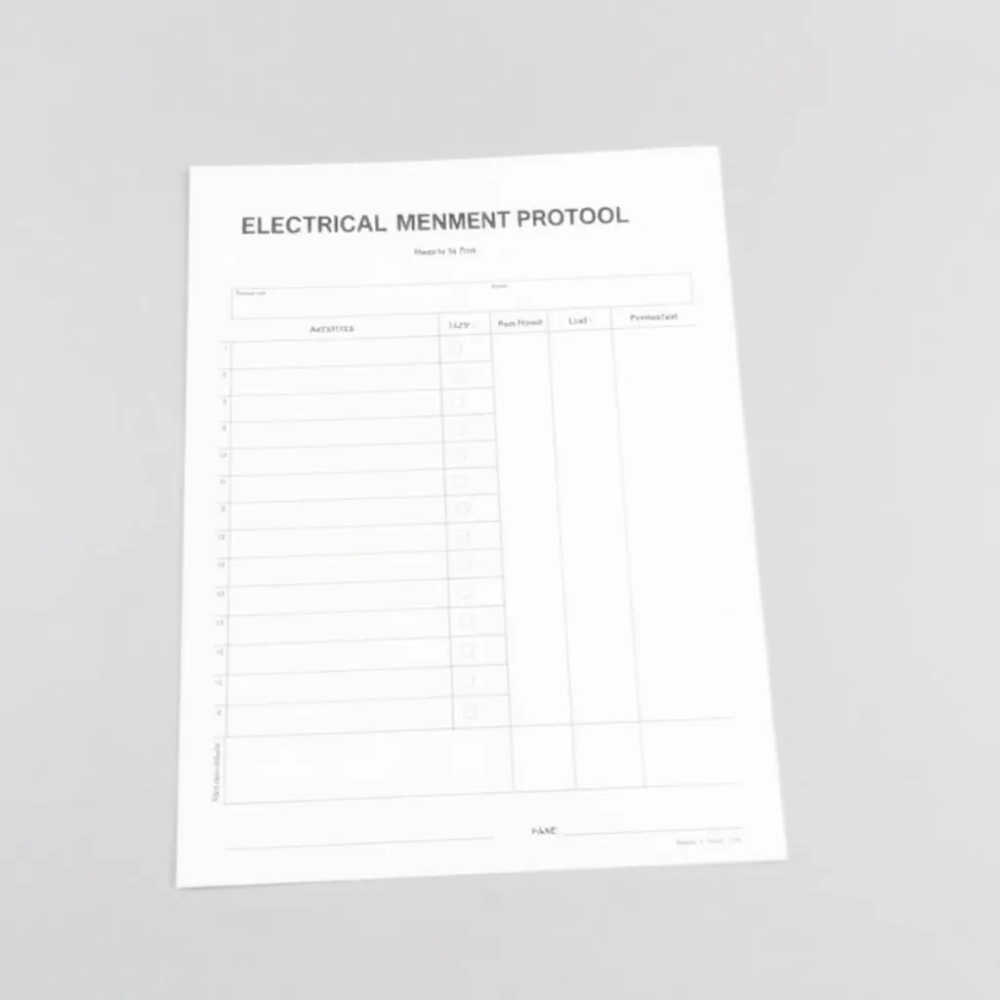 PROTOKÓŁ pomiarów elektrycznych wzór