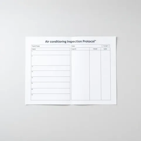 Protokół przeglądu klimatyzacji wzór