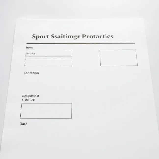 Protokół przekazania sprzętu sportowego wzór